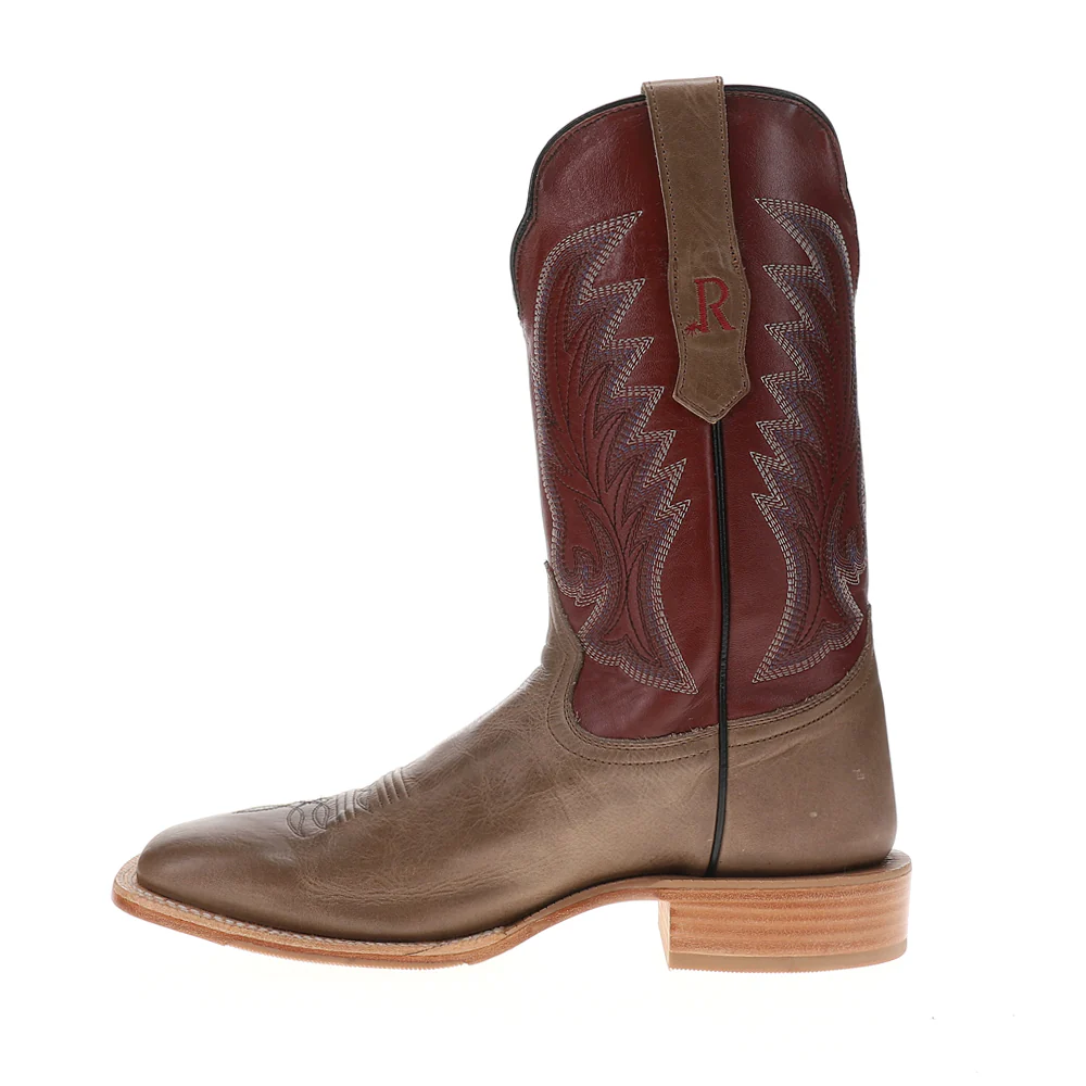 11 Inch Wide Square Toe Pull On Cowboy Boots - Image 3