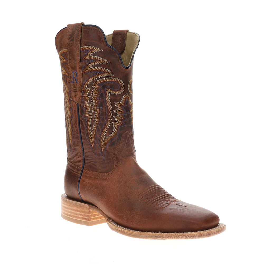 11 Inch Wide Square Toe Pull On Cowboy Boots - Image 2