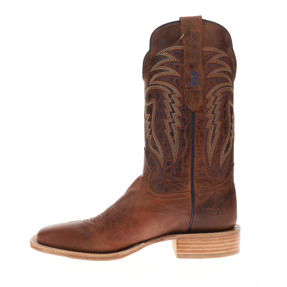 11 Inch Wide Square Toe Pull On Cowboy Boots - Image 3