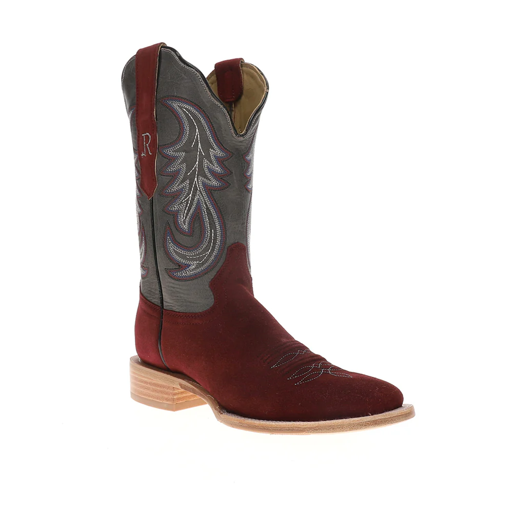 11 Inch Wide Square Toe Pull On Cowboy Boots - Image 2