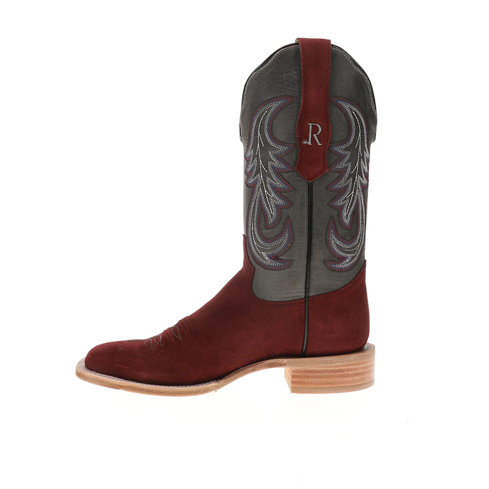 11 Inch Wide Square Toe Pull On Cowboy Boots - Image 3