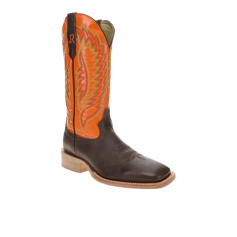 13 Inch Wide Square Toe Pull On Cowboy Boots - Image 2