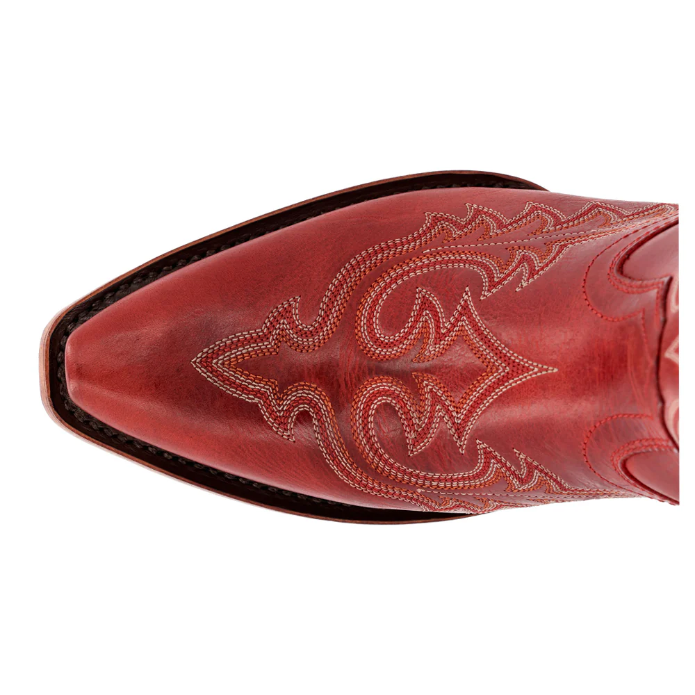 Crush Embroidered Snip Toe Zippered Cowboy Boots - Image 4