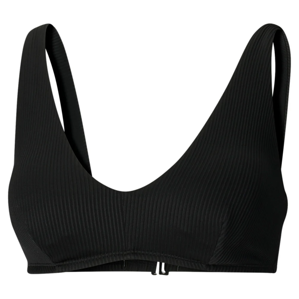 1 Piece Plunge Ribbed Bikini Top