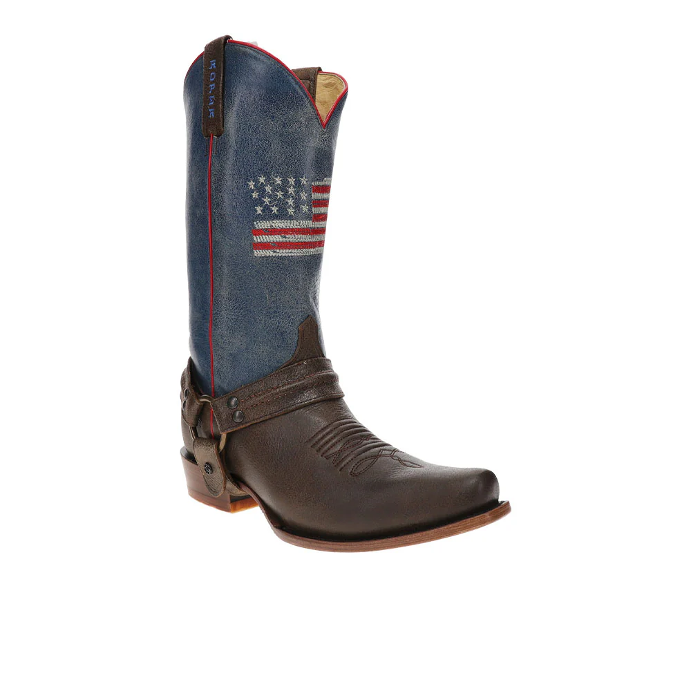 250 USA Narrow Square Toe Cowboy Boots - Image 2