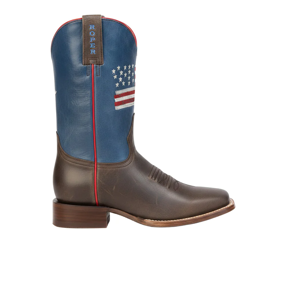 250 USA Square Toe Cowboy Boots