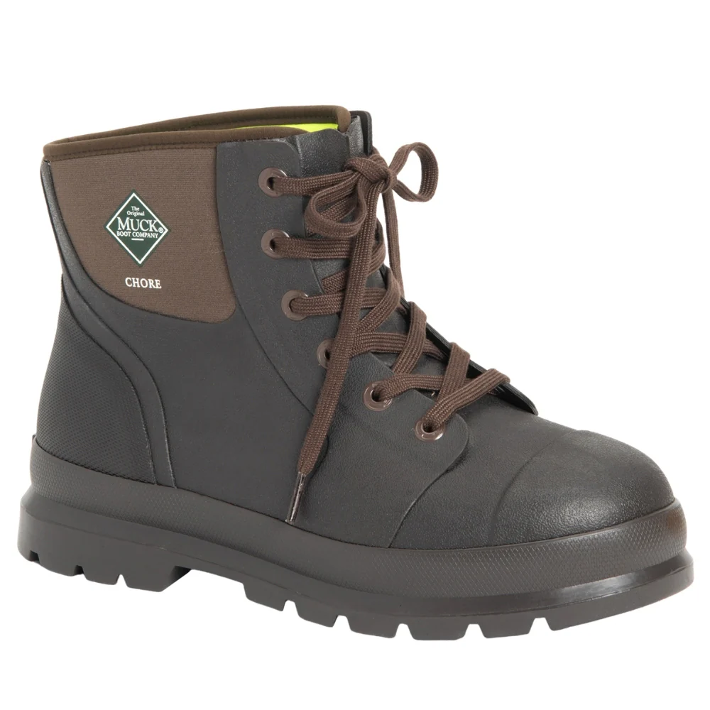 6 Inch Chore Classic Round Toe Lace Up Boots - Image 2