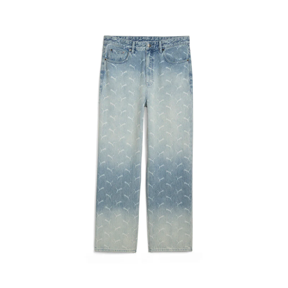 ASAP ROCKY X PUMA Laser Monogram Denim Pants