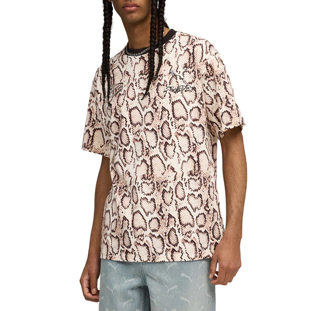 PUMA X ASAP ROCKY Snakeskin Crew Neck Short Sleeve T-Shirt - Image 3