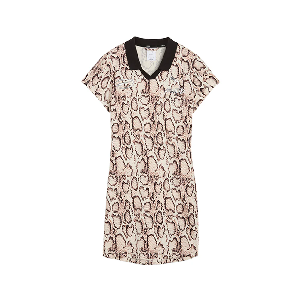 ASAP ROCKY X PUMA Snakeskin Futbol Collared Dress