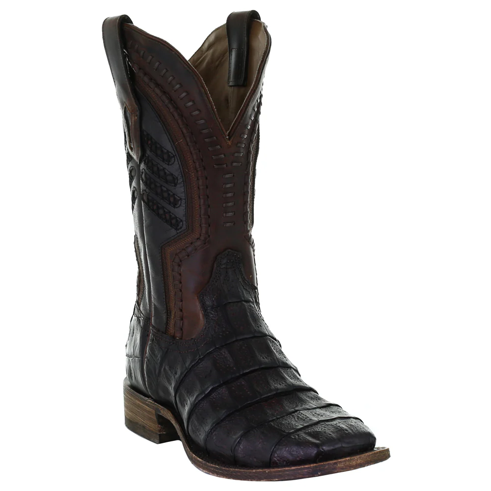 Caimen Alligator Print Square Toe Cowboy Boots - Image 2