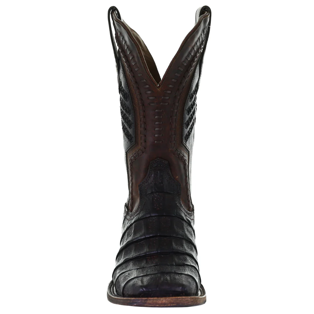 Caimen Alligator Print Square Toe Cowboy Boots - Image 5