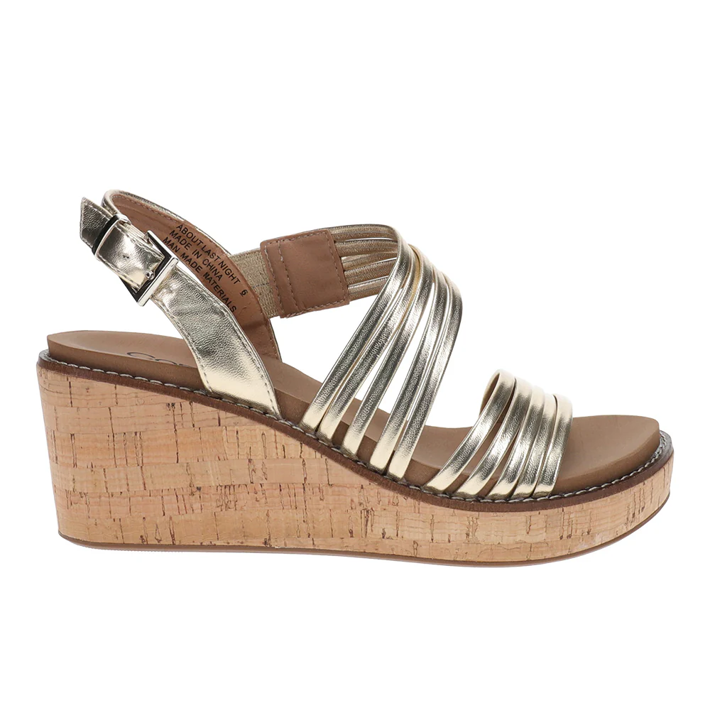 About Last Night Wedge Slingback Sandals