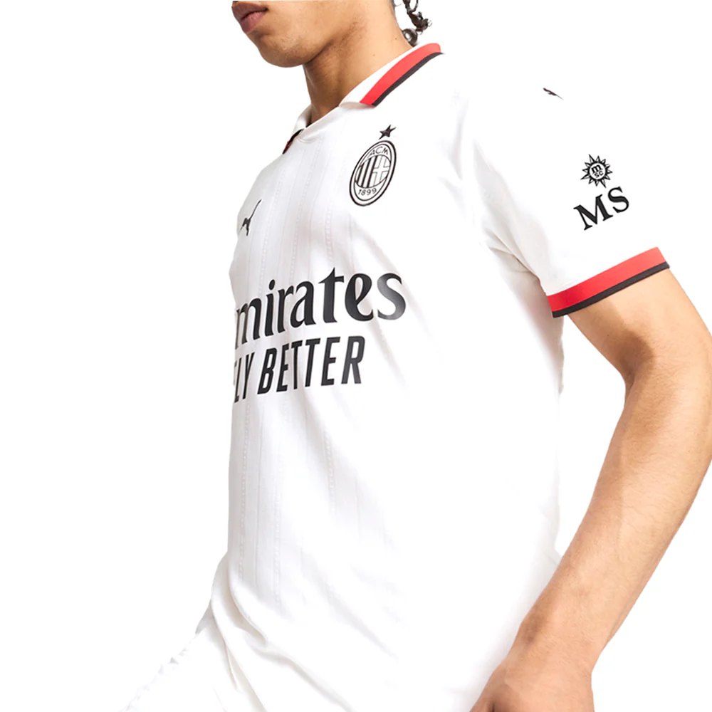 AC Milan Away Collared Short Sleeve Soccer Jersey - Image 5