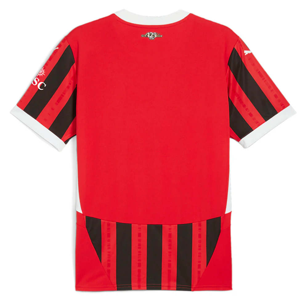 AC Milan Home Crew Neck Short Sleeve Soccer Jersey - Image 3