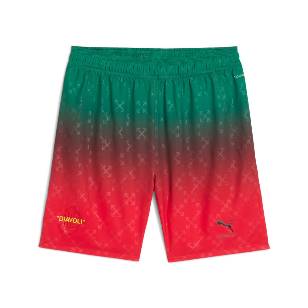 AC MILAN X OFF-WHITE Authentic Athletic Shorts