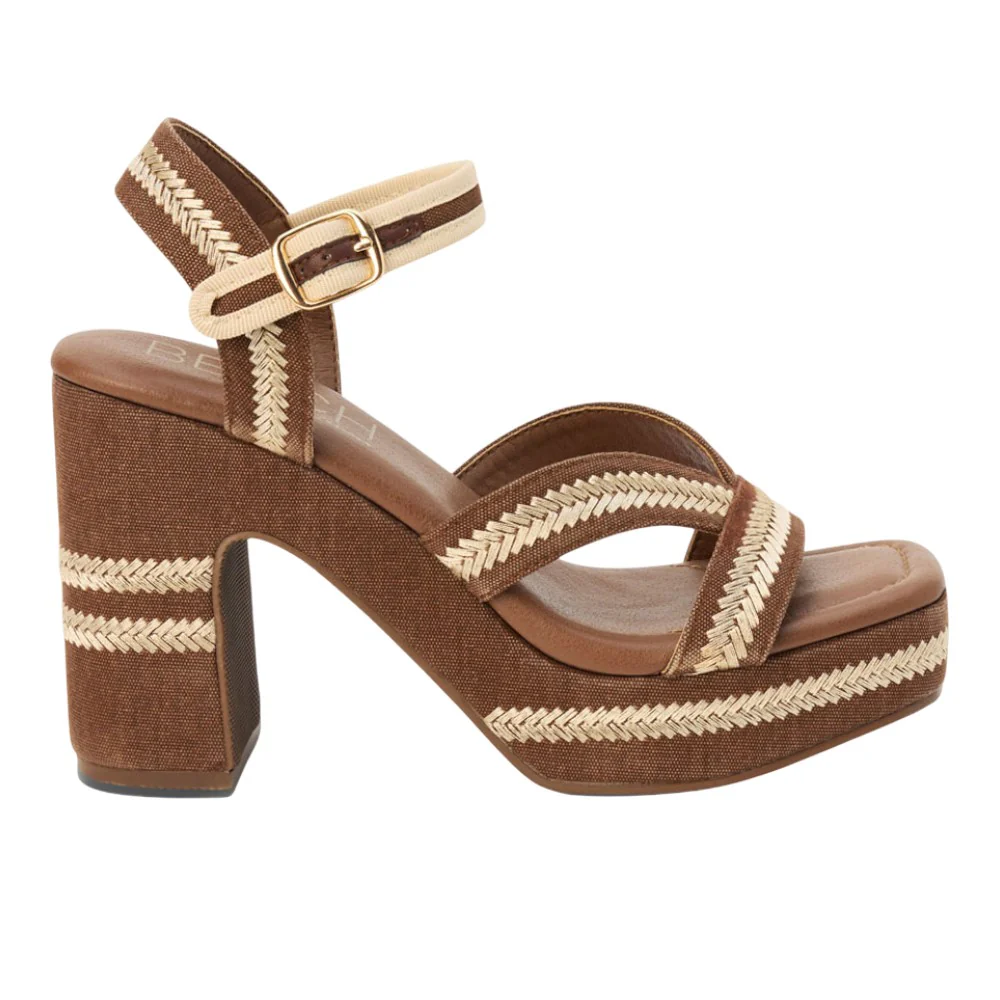 Adelaide Platform Block Heel Ankle Strap Sandals