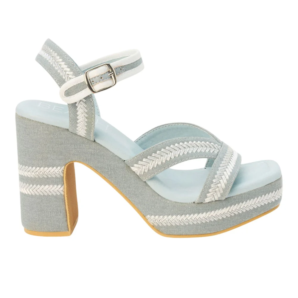 Adelaide Platform Block Heel Ankle Strap Sandals