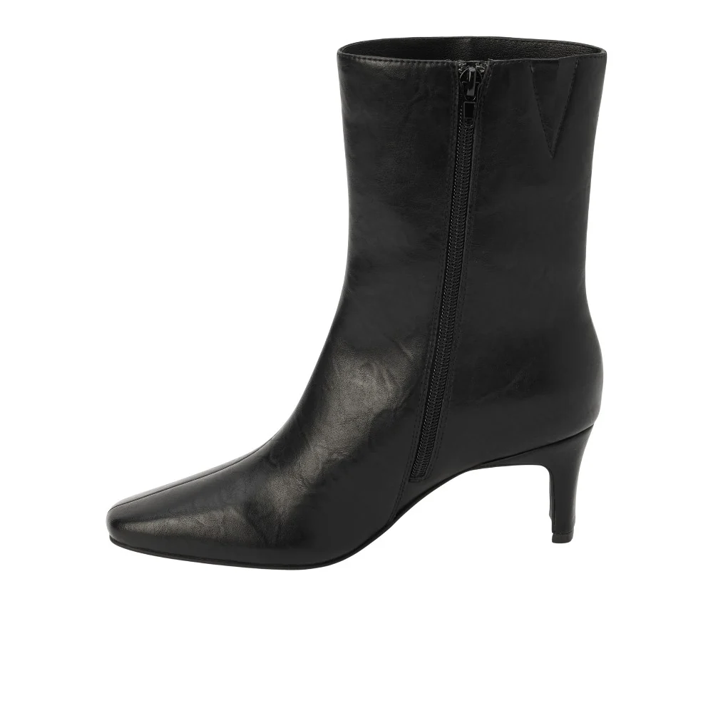 Adler Square Toe Zippered Booties - Image 3