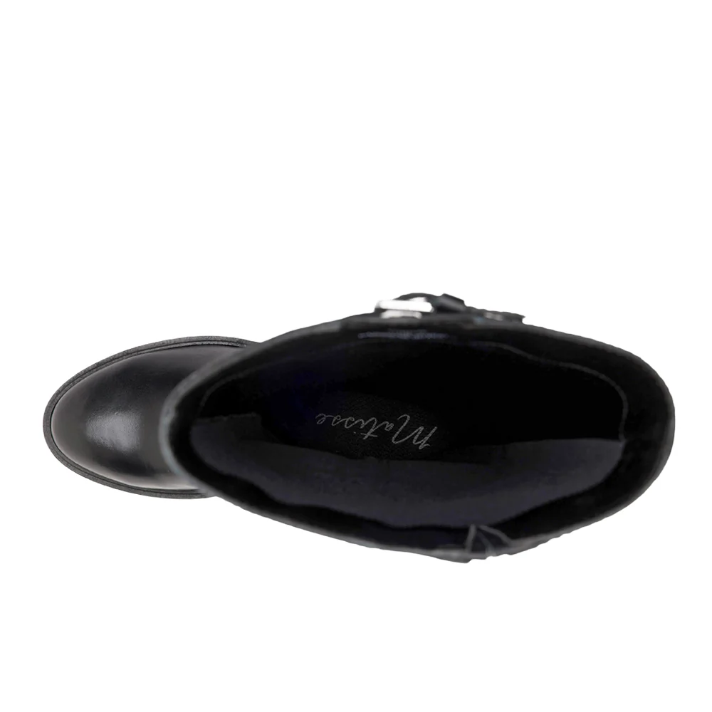 Adriana Round Toe Zippered Boots - Image 4