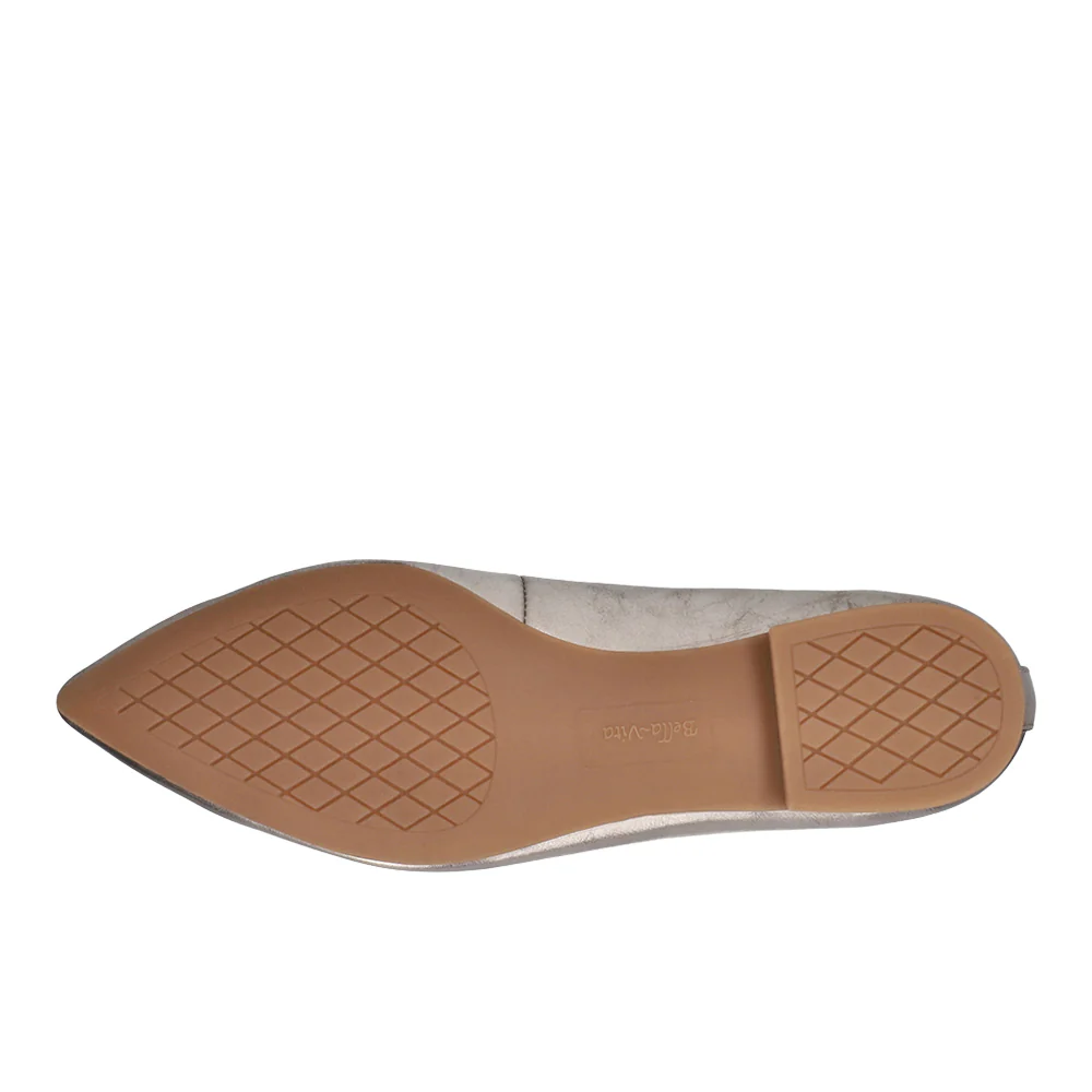Alessi Cut-Outs Metallic Slip On Flats - Image 5
