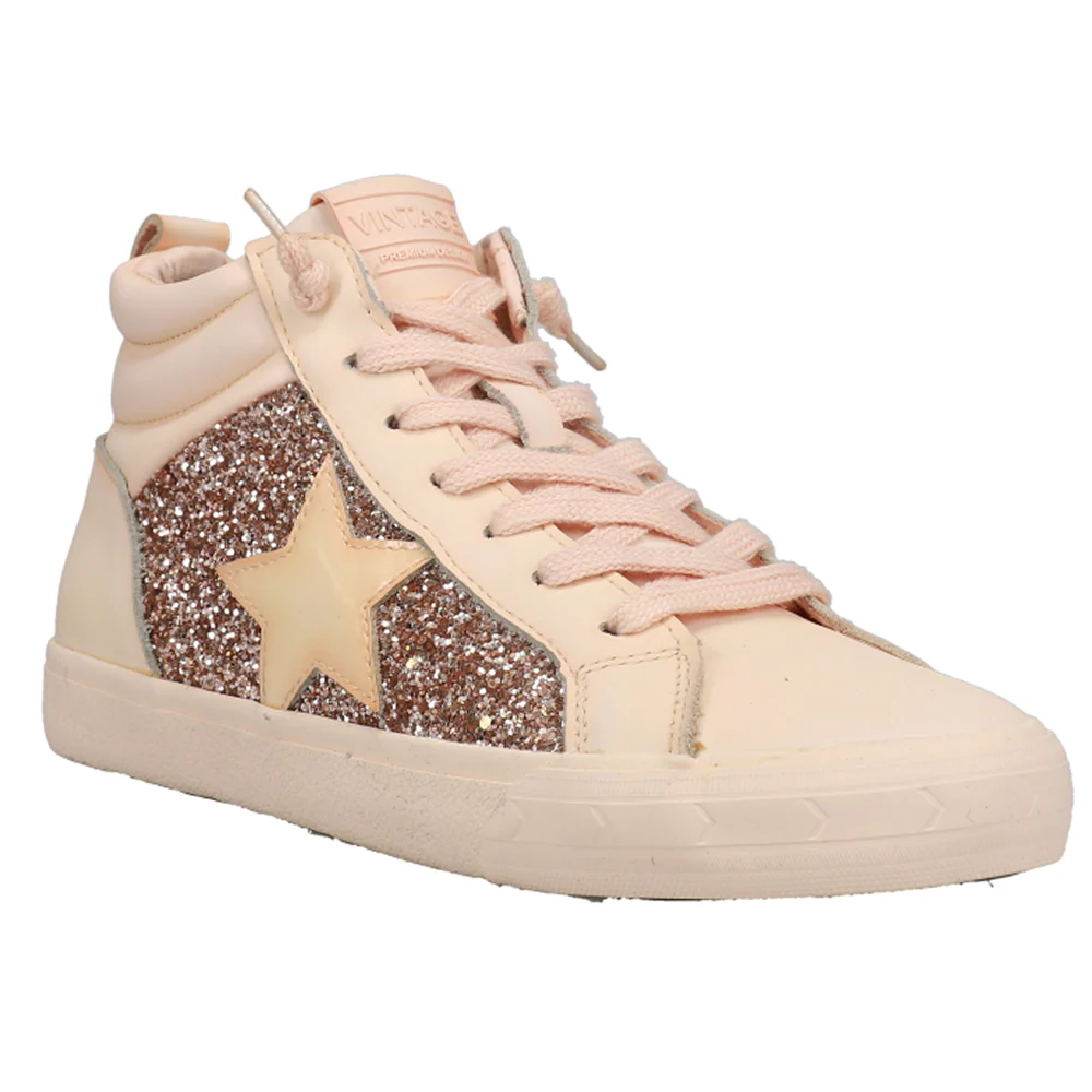 Alexis Glitter High Top Zippered Sneakers - Image 2