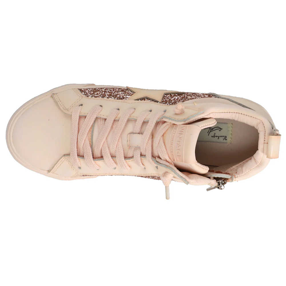 Alexis Glitter High Top Zippered Sneakers - Image 4