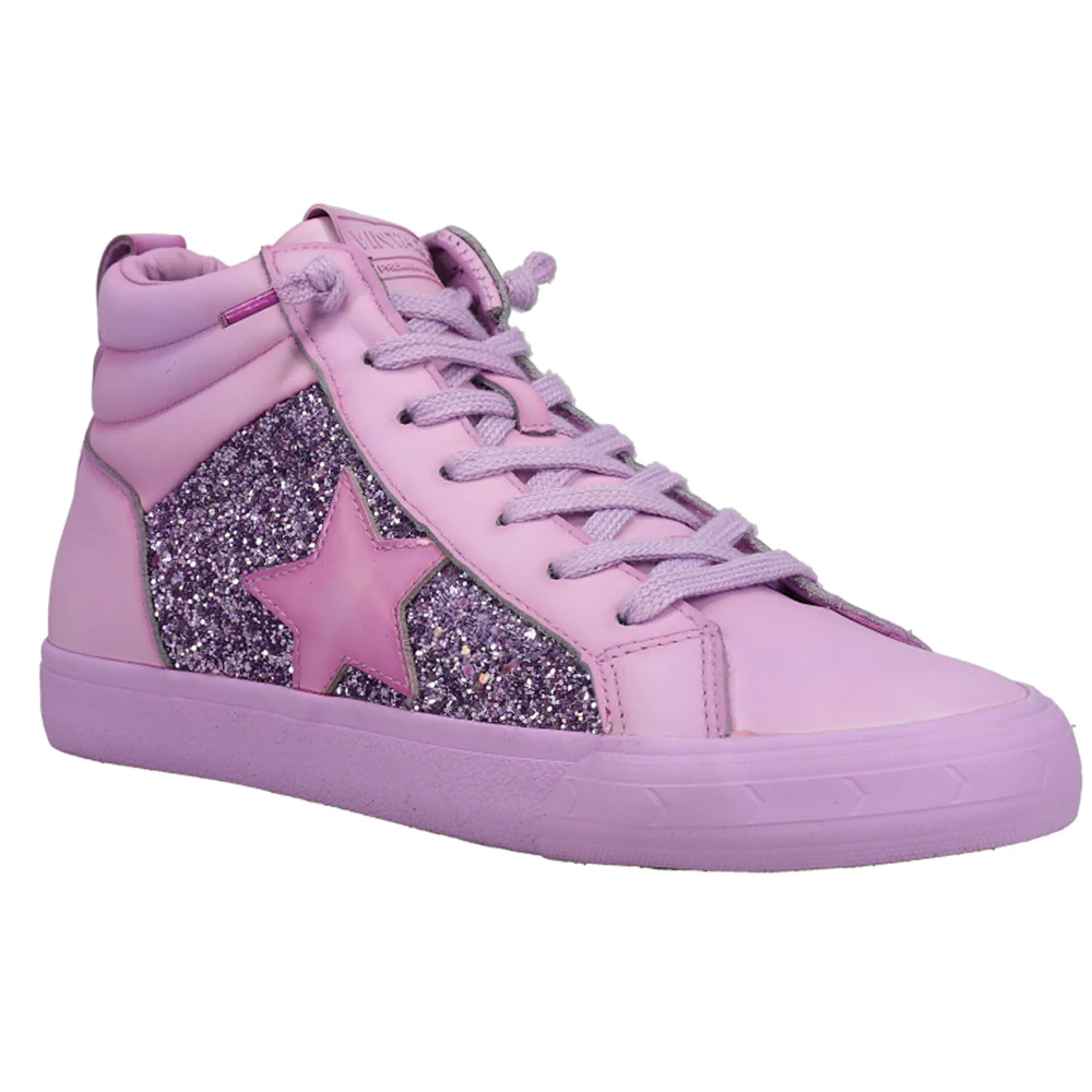 Alexis Glitter High Top Zippered Sneakers - Image 2