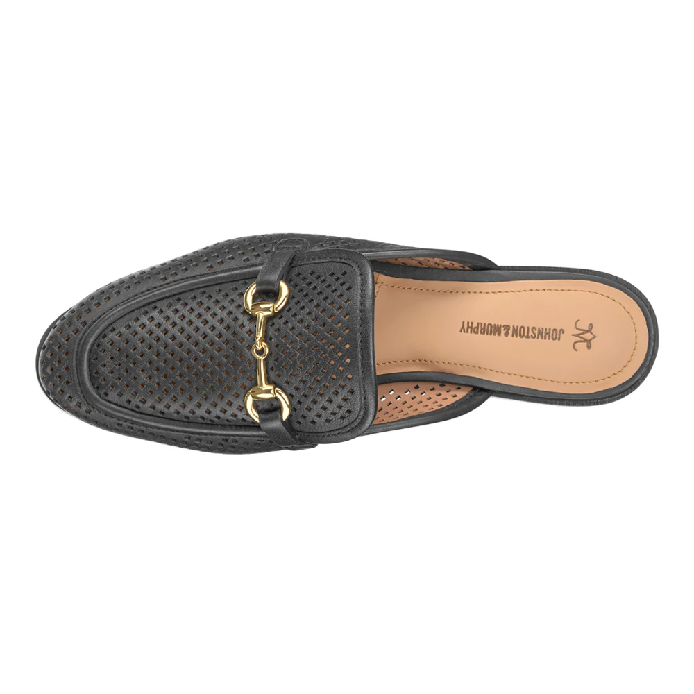 Ali Perforated Bit Mule Loafers - Image 3