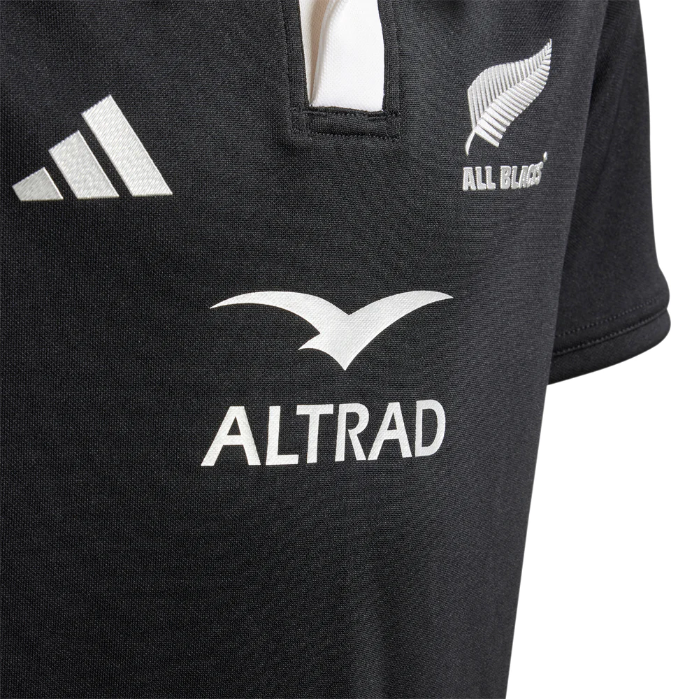 All Blacks Rugby Collared Short Sleeve Jersey (Youth) - Image 3
