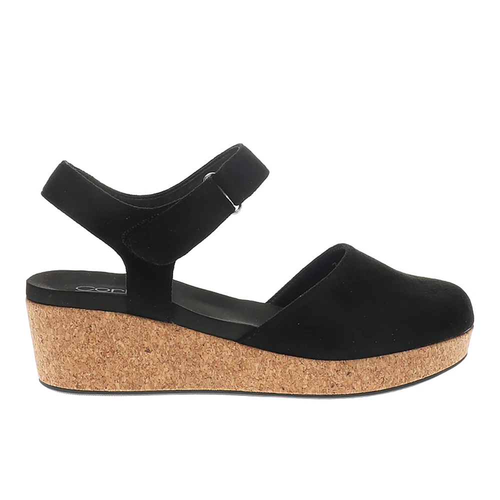 All In Closed Toe Wedge Sandals