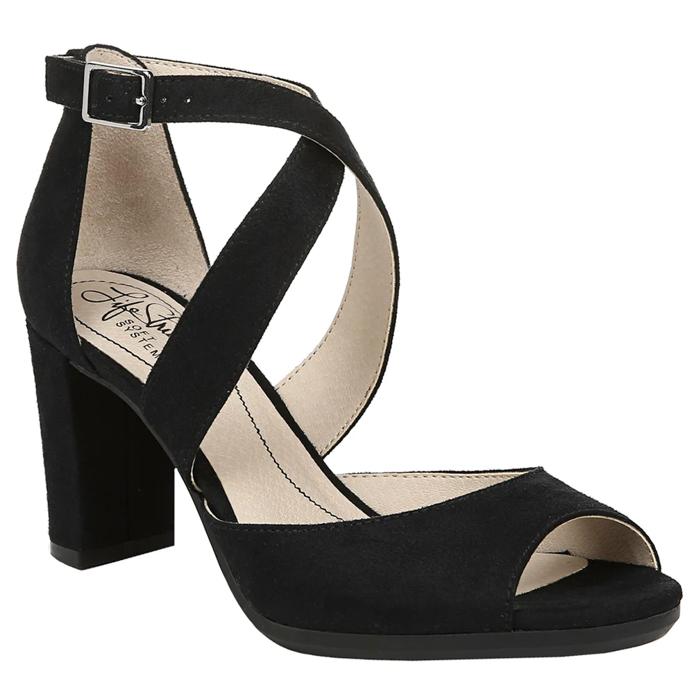 Allison Peep Toe Ankle Strap Pumps - Image 2