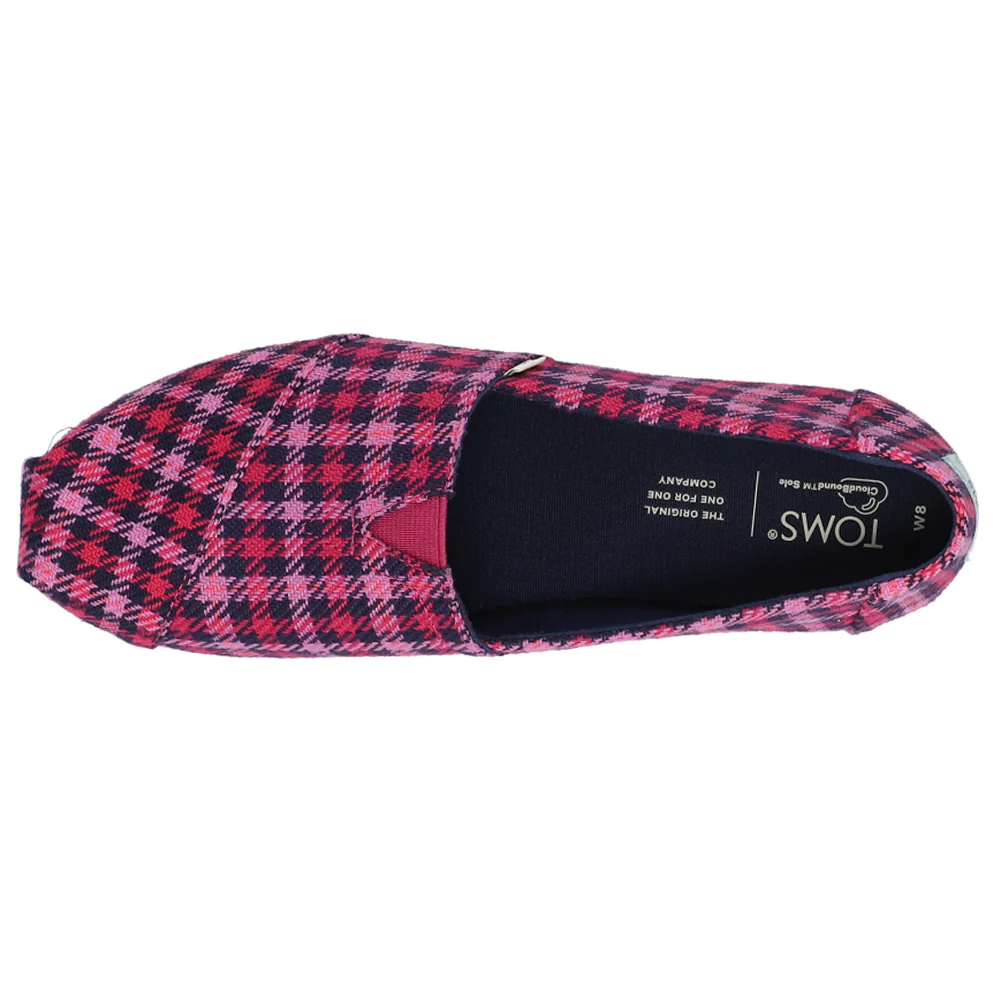 Alpargata Plaid Slip On Flats - Image 4