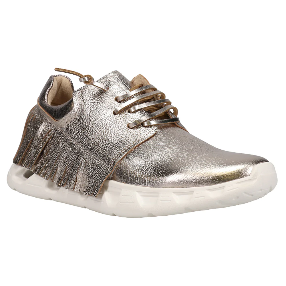 Alvina Metallic Lace Up Sneakers - Image 2