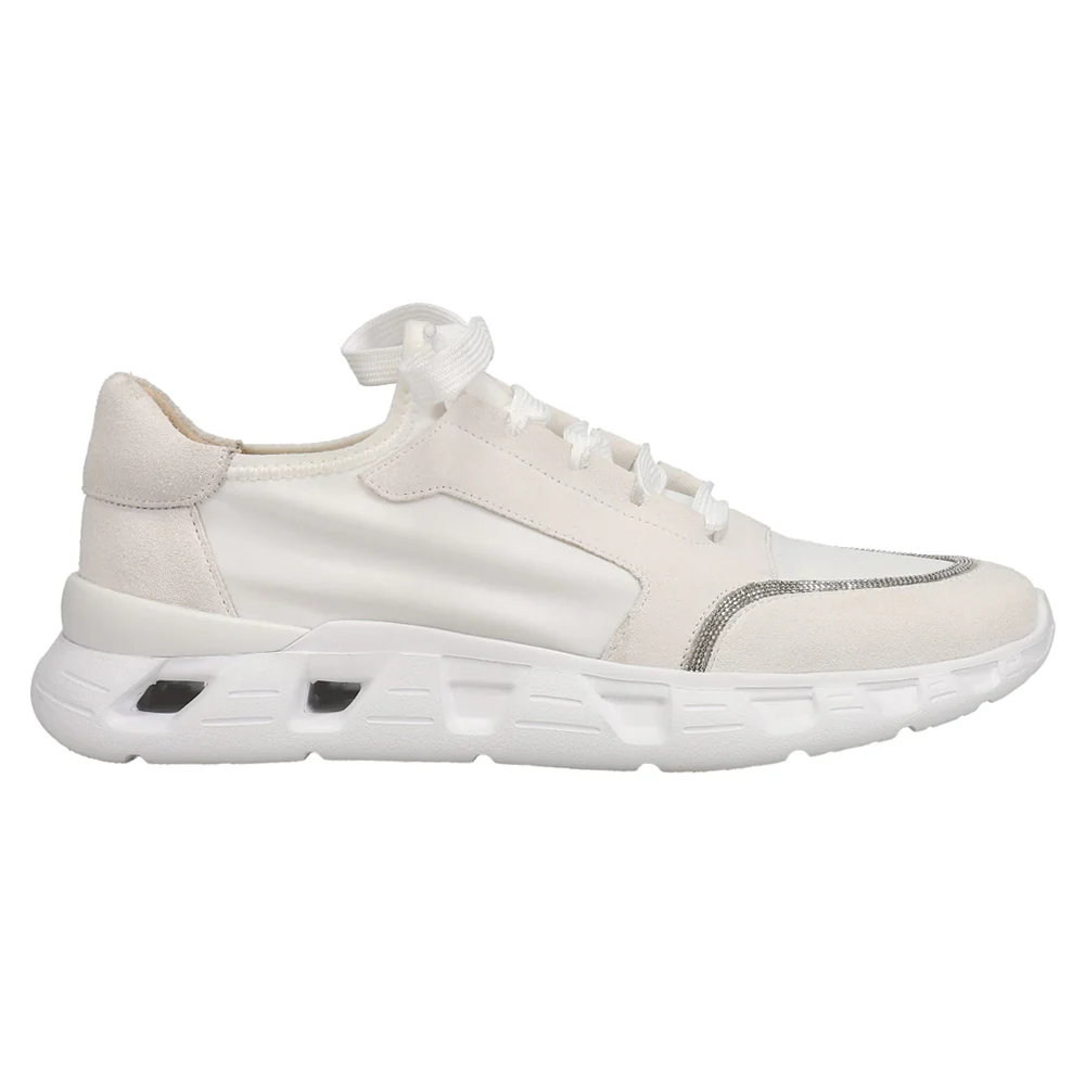 Alyce Rhinestone Lace Up Sneakers