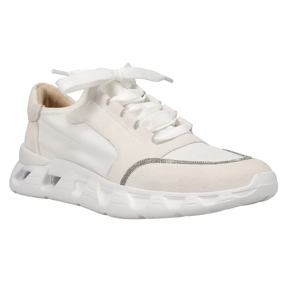 Alyce Rhinestone Lace Up Sneakers - Image 2