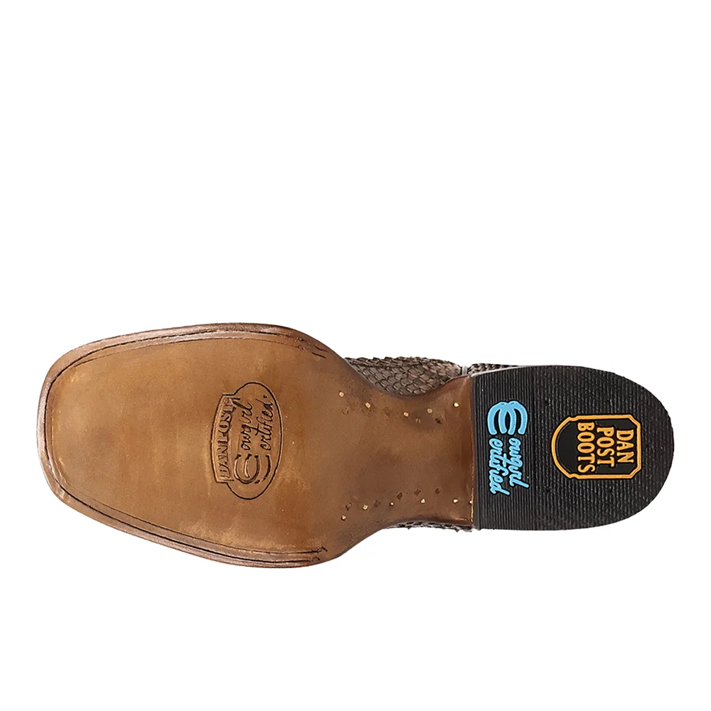 Amara Python Square Toe Pull On Cowboy Boots - Image 5