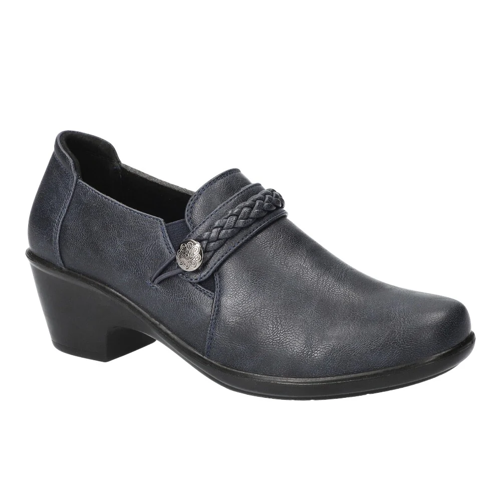 Amber Braid Comfort Round Toe Block Heel Pumps - Image 2