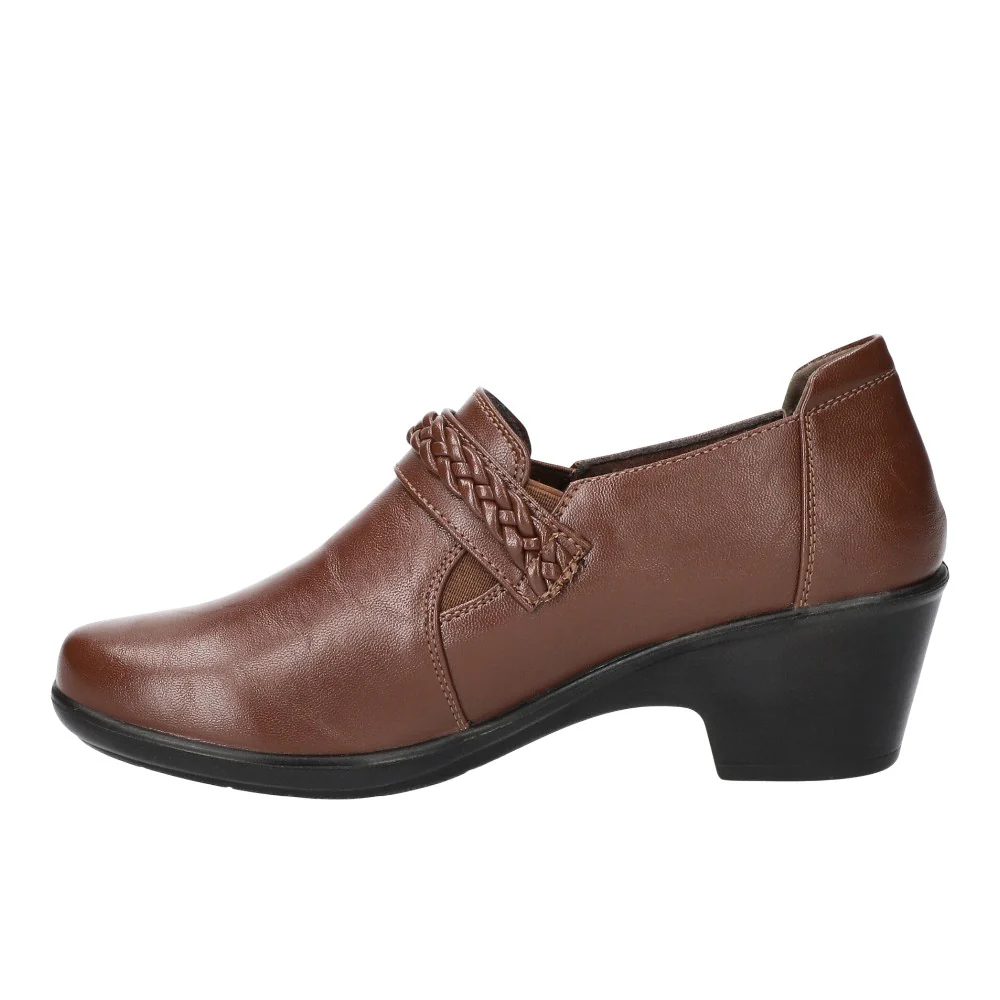 Amber Braid Comfort Round Toe Block Heel Pumps - Image 3