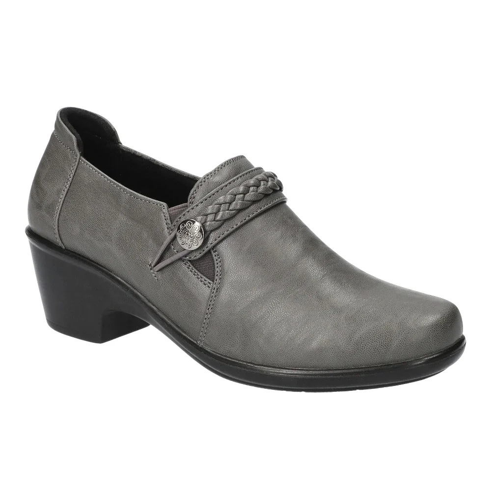 Amber Braid Comfort Round Toe Block Heel Pumps - Image 2