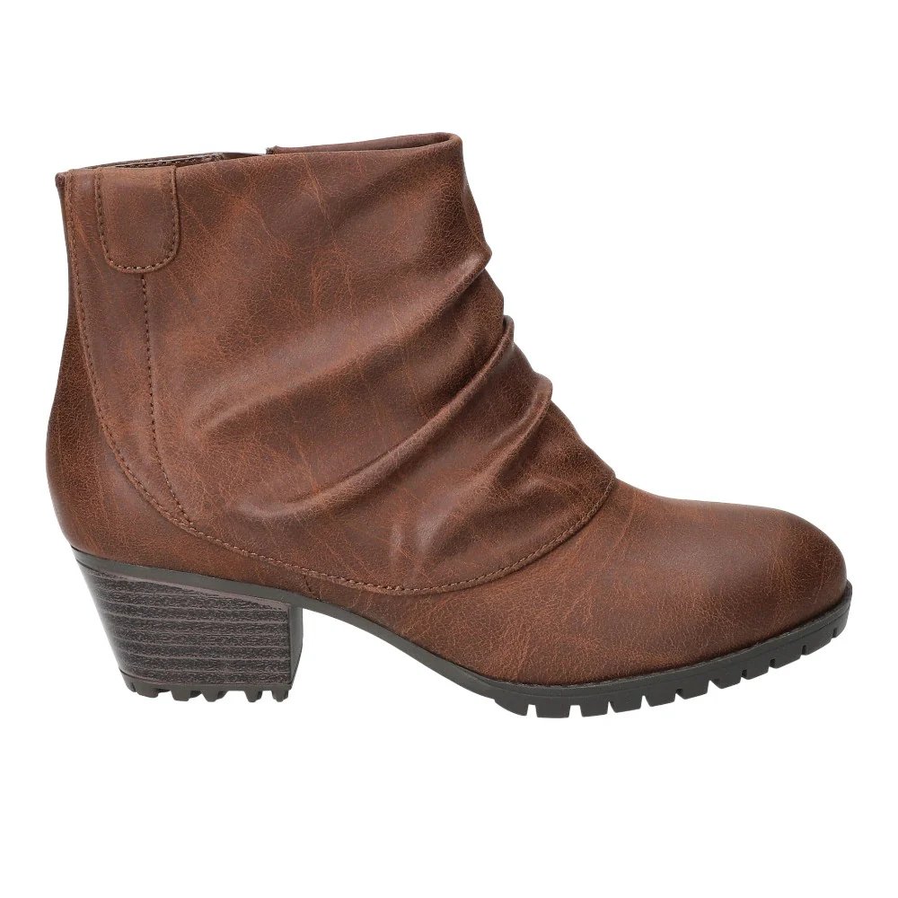 Ambrose Slouchy Ankle Round Toe Zippered Booties