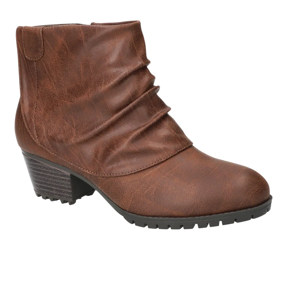Ambrose Slouchy Ankle Round Toe Zippered Booties - Image 2