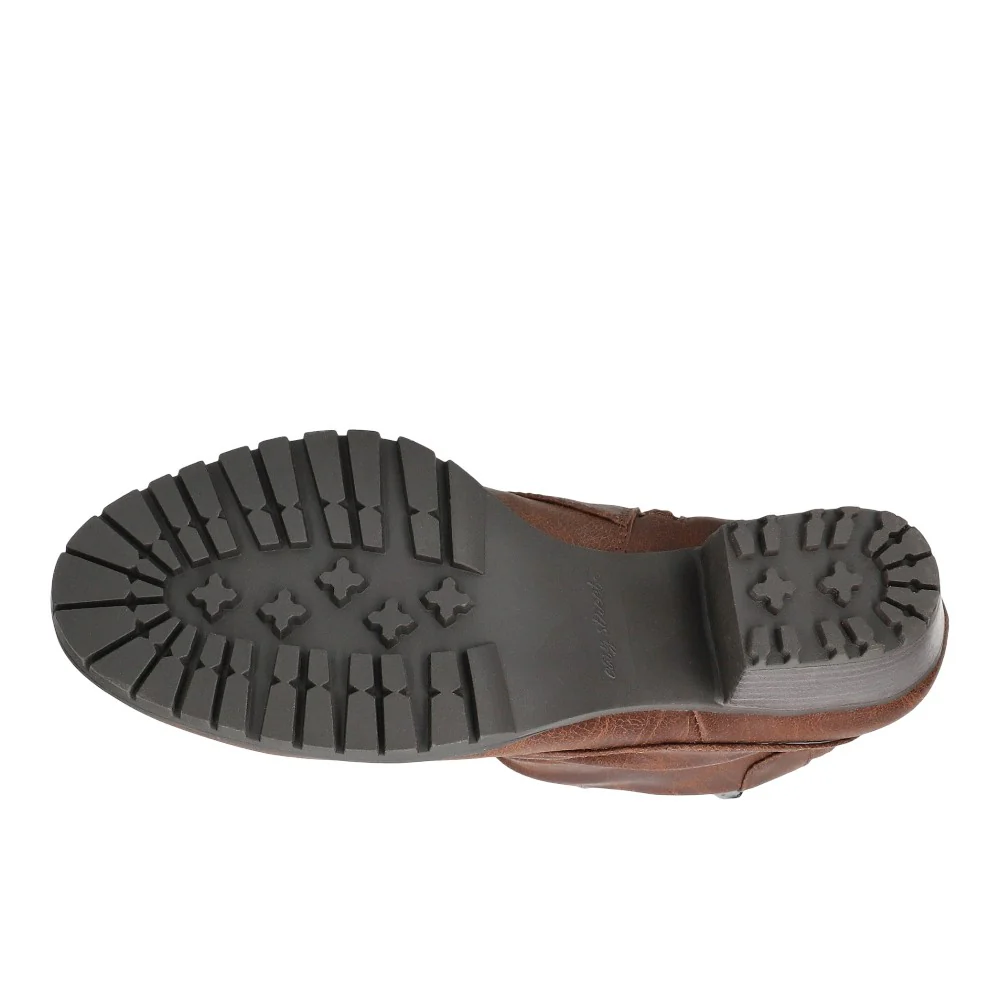 Ambrose Slouchy Ankle Round Toe Zippered Booties - Image 5