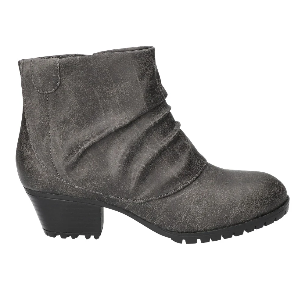 Ambrose Slouchy Ankle Round Toe Zippered Booties