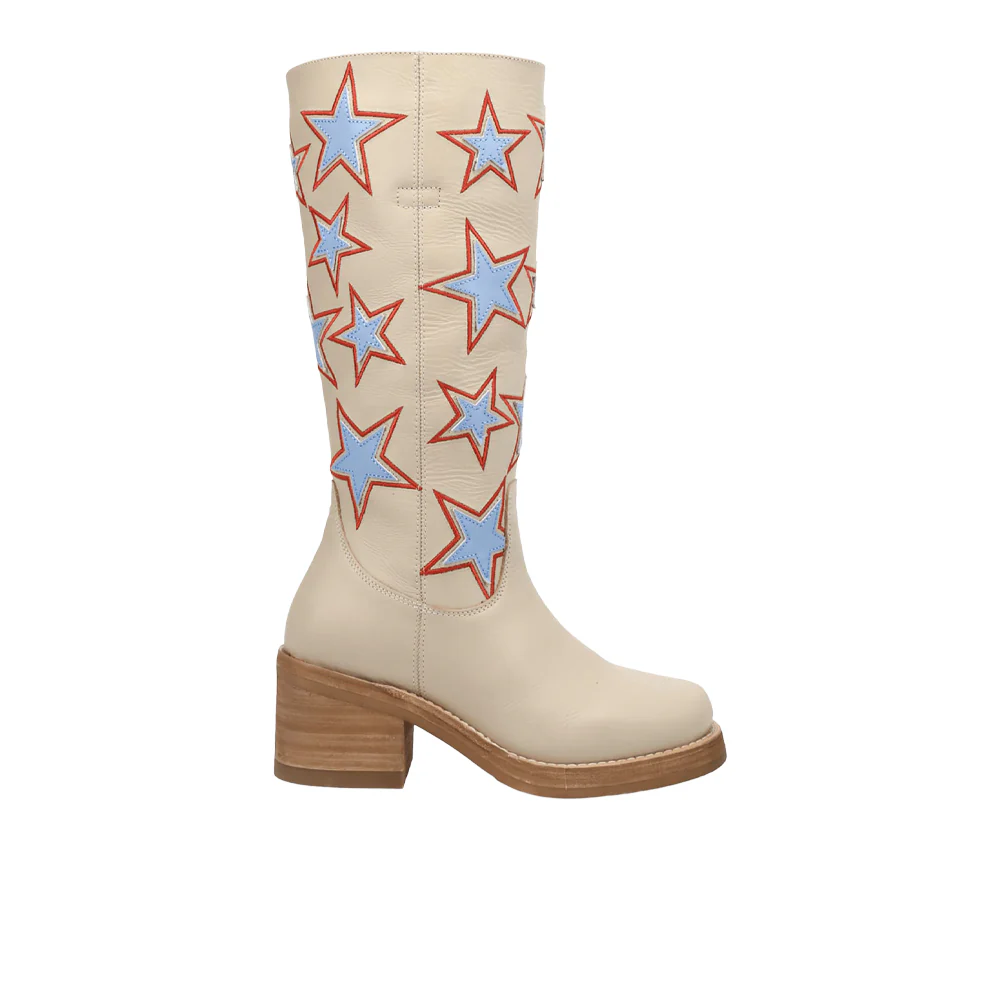 American Dream Leather Round Toe Pull On Boots