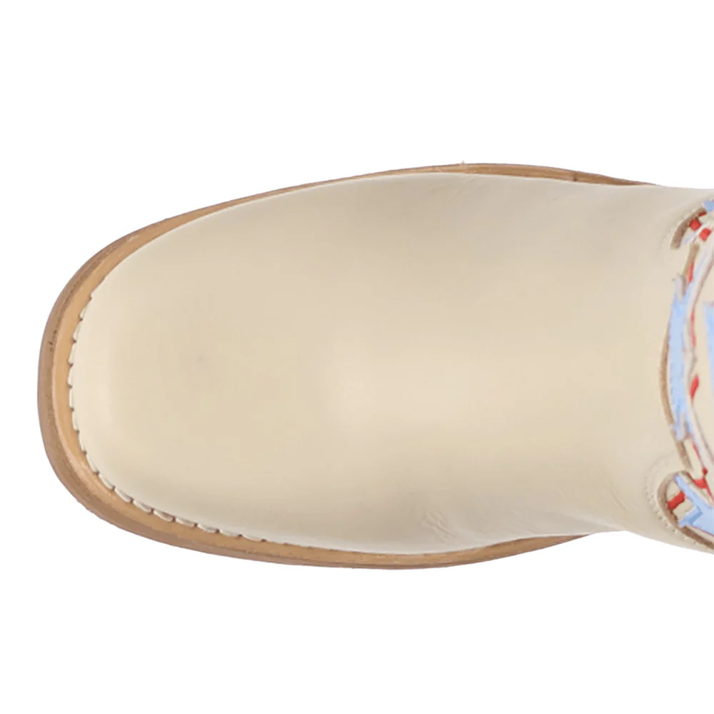 American Dream Leather Round Toe Pull On Boots - Image 4