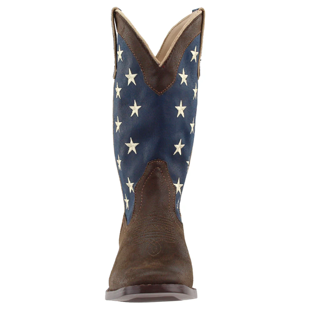 American Patriotic Square Toe Cowboy Boots - Image 5