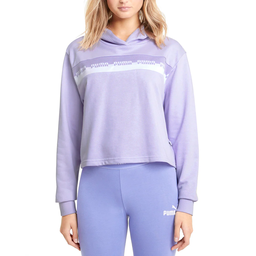 Amplified Cropped Pullover Hoodie (Plus)