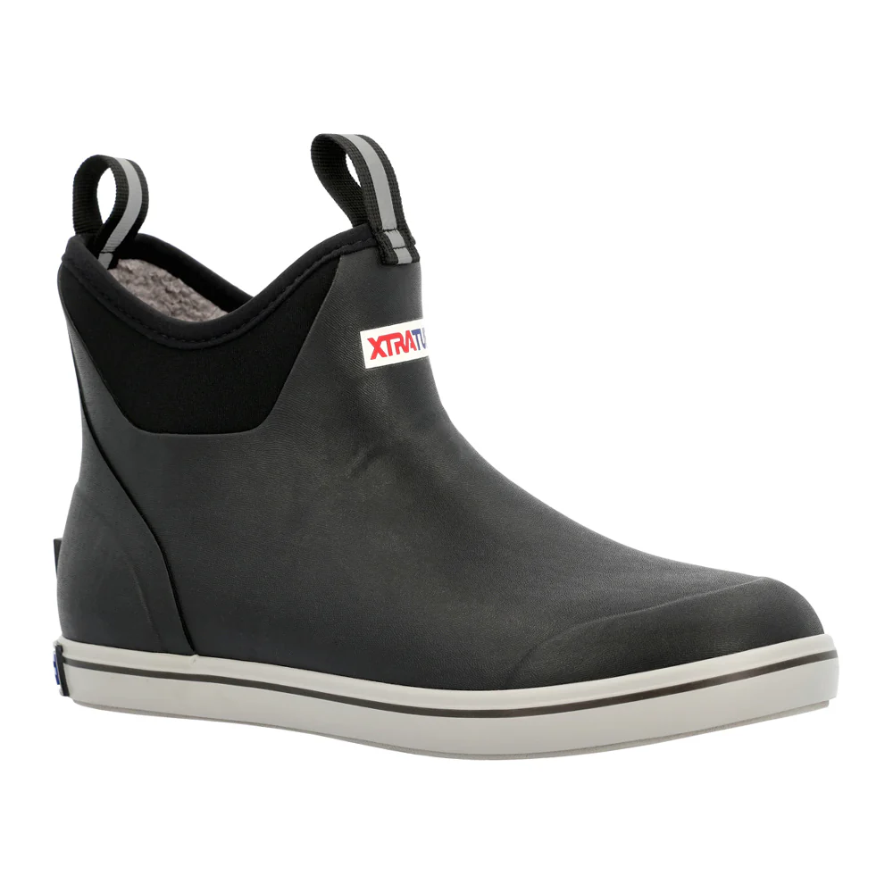 Fleece Lined Ankle Deck Rain Boots - Image 2