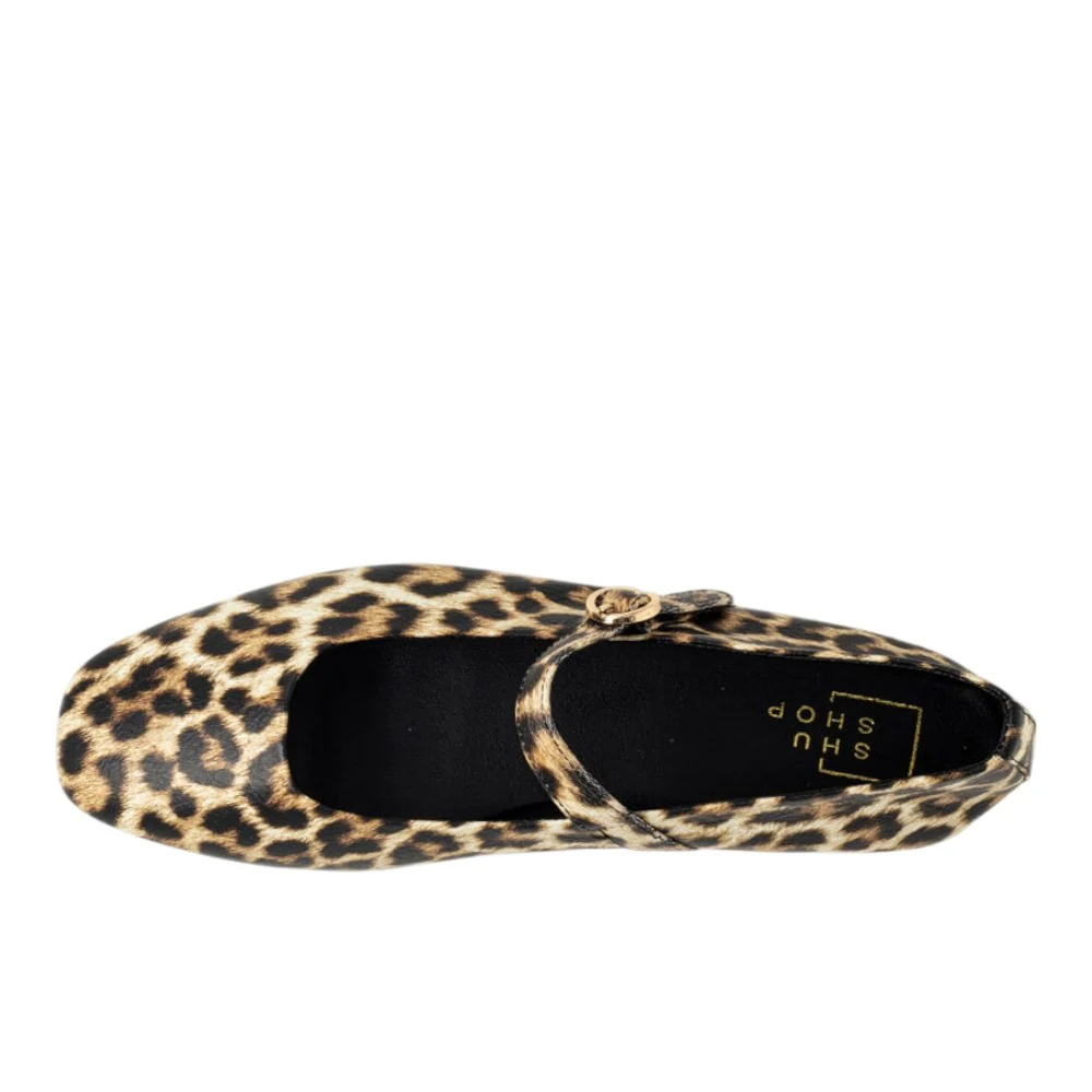 Annabelle Leopard Mary Jane Flats - Image 4